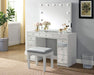 Furniture of America - Margret Vanity Set in White/Gray - CM-DK928-PK - GreatFurnitureDeal