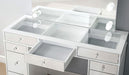 Furniture of America - Margret Vanity Set in White/Gray - CM-DK928-PK - GreatFurnitureDeal