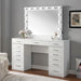 Furniture of America - Aphrodite Vanity in White - CM-DK933WH-PK - GreatFurnitureDeal