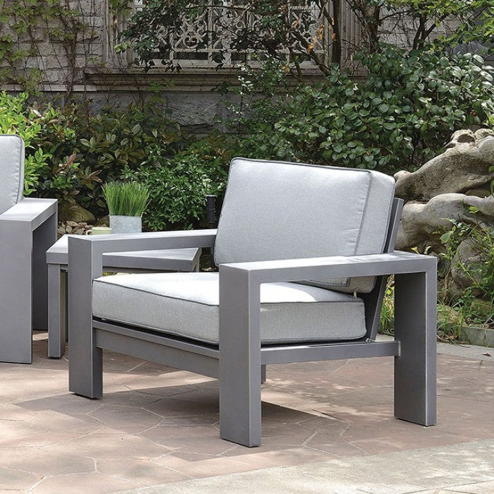 Furniture of America - Ballyshannon Arm Chair in Gray (Set of 2) - CM-OS1883-CH-2PK