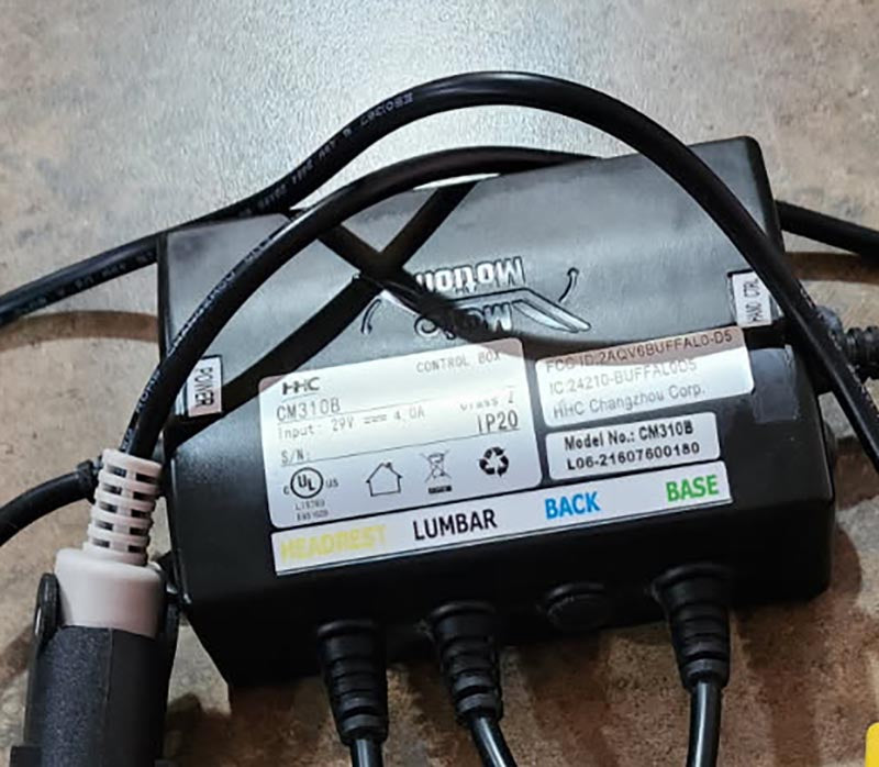 Moto Motor Chair Replacement Control Box - CM310B / CM310B-1 - GreatFurnitureDeal