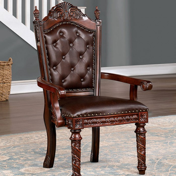 Furniture of America - Canyonville 8 Piece Dining Room Set in Brown Cherry - CM3144T-8SET