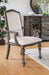 Furniture of America - Arcadia 9 Piece Dining Room Set in Rustic Natural Tone, Ivory - CM3150T-9SET - GreatFurnitureDeal