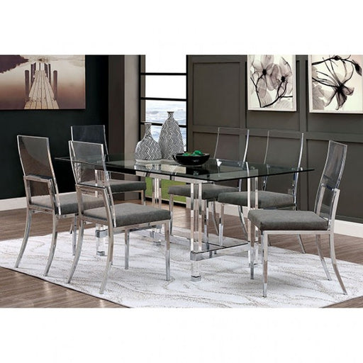 Furniture of America - Casper Dining Table in Chrome - CM3654T-TABLE - GreatFurnitureDeal