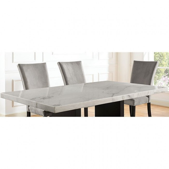 Furniture of America - Kian Dining Table in White/Black - CM3744T-TABLE - GreatFurnitureDeal