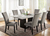 Furniture of America - Kian Dining Table in White/Black - CM3744T-TABLE - GreatFurnitureDeal