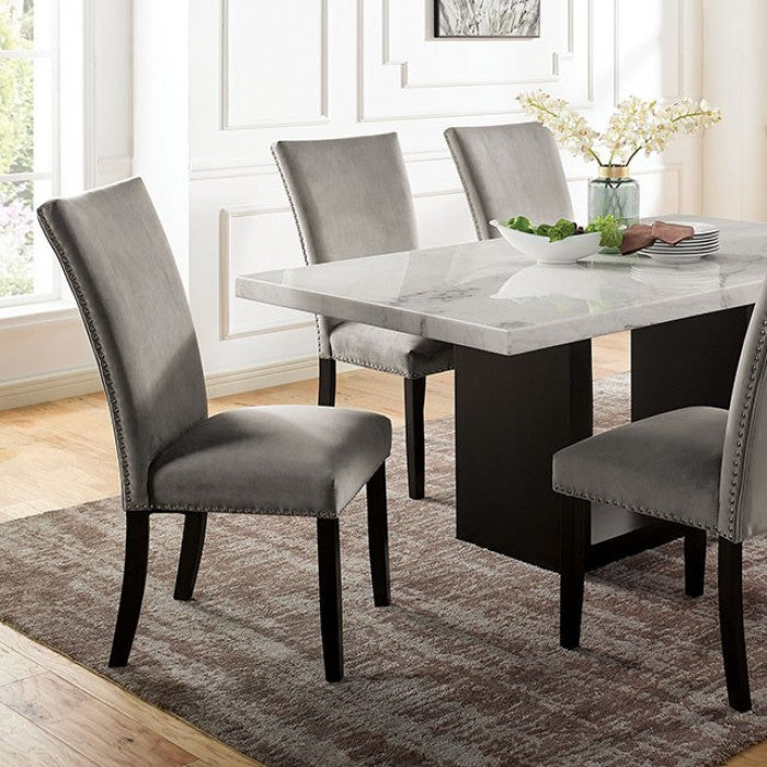 Furniture of America - Kian Dining Table in White/Black - CM3744T-TABLE - GreatFurnitureDeal