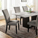 Furniture of America - Kian Dining Table in White/Black - CM3744T-TABLE - GreatFurnitureDeal