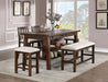 Furniture of America - Fredonia Counter Height Table in Rustic Oak - CM3902PT - GreatFurnitureDeal