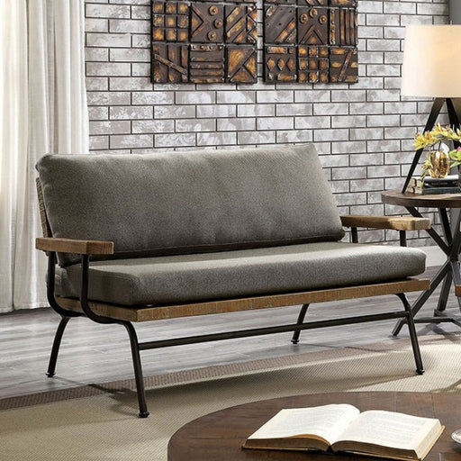 Furniture of America - Santiago Loveseat in Brown - CM6077-LV - GreatFurnitureDeal