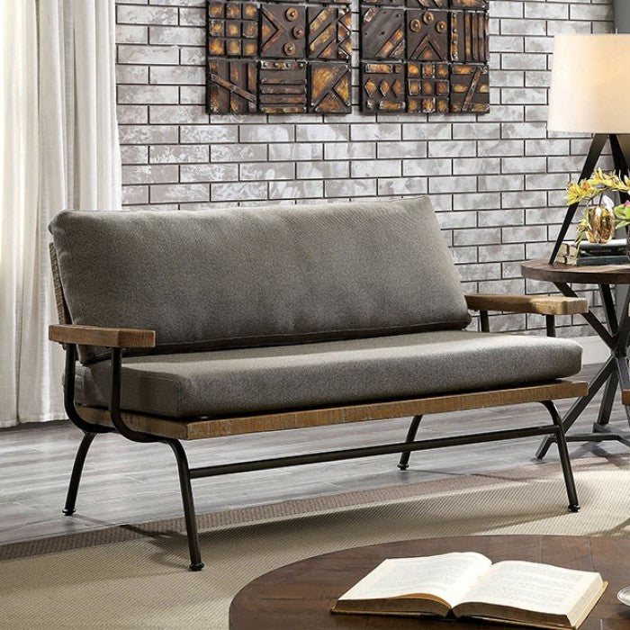 Furniture of America - Santiago Loveseat in Brown - CM6077-LV - GreatFurnitureDeal