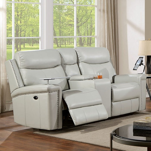 Furniture of America - Florine 3 Piece Living Room Set in Light Gray - CM6252LG-SF-PM-3SET - GreatFurnitureDeal