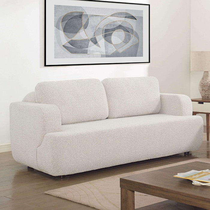 Furniture of America - Jorpeland 2 Piece Living Room Set in Beige - CM6459BG-SF-2SET