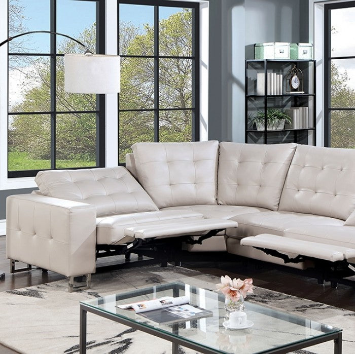 Furniture of America - Abberton Sectional in Taupe - CM6735BG-PM