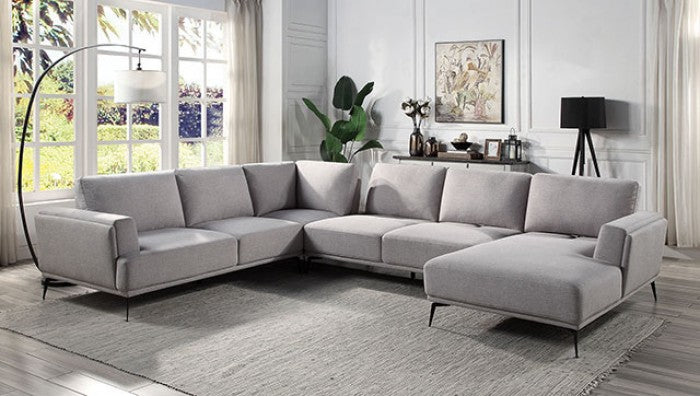 Furniture of America - Laufen Sectional in Gray - CM6745GY - GreatFurnitureDeal