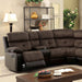 Furniture of America - Hadley Sectional in Brown, Black - CM6871 - GreatFurnitureDeal