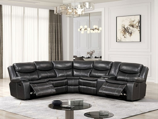 Furniture of America - Gatria Sectional in Dark Gray - CM6982DG-SECT - GreatFurnitureDeal