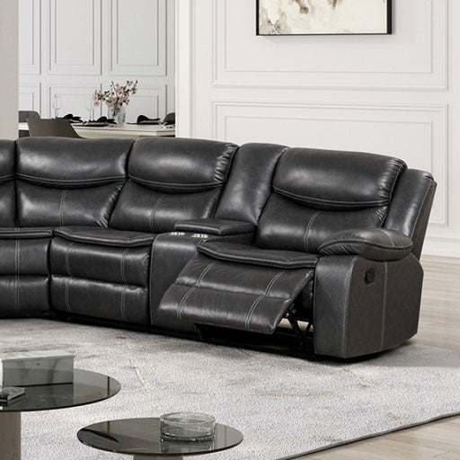 Furniture of America - Gatria Sectional in Dark Gray - CM6982DG-SECT - GreatFurnitureDeal