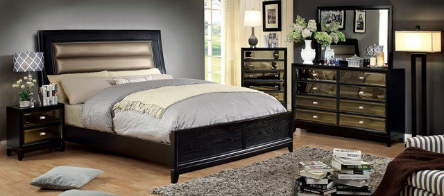 Furniture of America - Golva King Bed in Black/Taupe - CM7295-EK - GreatFurnitureDeal
