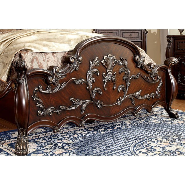 Furniture of America - Castlewood Queen Bed in Cherry - CM7299-Q - GreatFurnitureDeal