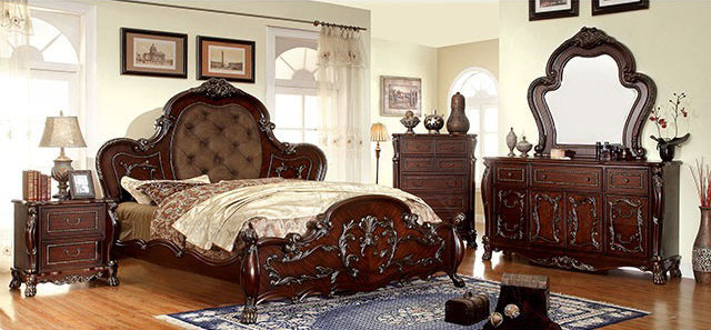 Furniture of America - Castlewood Queen Bed in Cherry - CM7299-Q - GreatFurnitureDeal