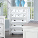 Furniture of America - Castile 6 Piece Queen Bedroom Set in White - CM7413WH-Q-6SET - GreatFurnitureDeal