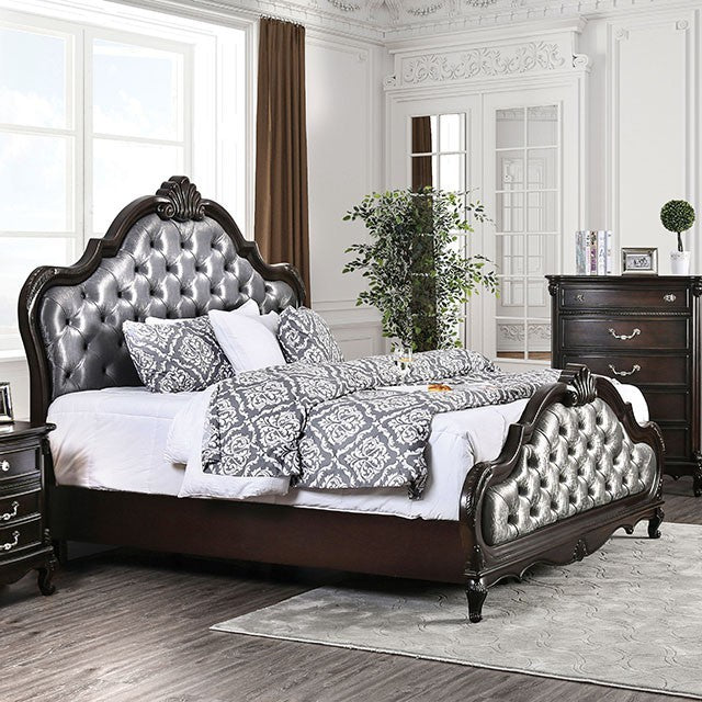 Furniture of America - Bethesda Queen Bed in Espresso - CM7426