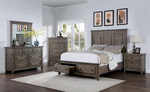 Furniture of America - Durango 5 Piece Queen Bedroom Set in Warm Gray - CM7461GY-Q-5SET - GreatFurnitureDeal