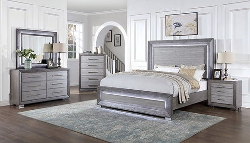 Furniture of America - Raiden 6 Piece Queen Bedroom Set in Gray - CM7468GY-Q-6SET - GreatFurnitureDeal