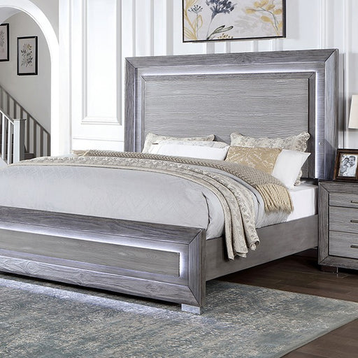 Furniture of America - Raiden 6 Piece Queen Bedroom Set in Gray - CM7468GY-Q-6SET - GreatFurnitureDeal