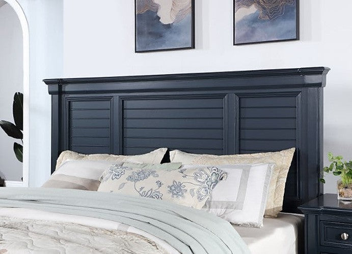 Furniture of America - Manzanillo 3 Piece California King Bedroom Set in Slate Blue - CM7470BL-CK-3SET - GreatFurnitureDeal