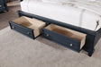 Furniture of America - Manzanillo 7 Piece Eastern King Bedroom Set in Slate Blue - CM7470BL-EK-7SET - GreatFurnitureDeal