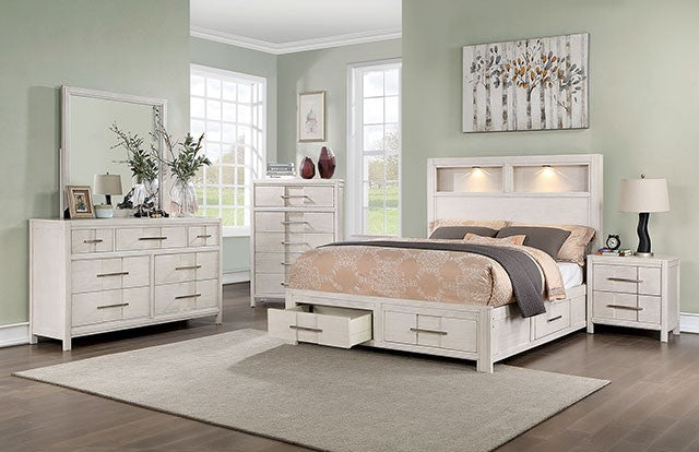 Furniture of America - Karla Queen Bed in White - CM7500WH-Q - GreatFurnitureDeal