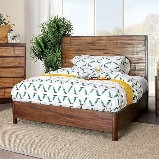 Furniture of America - Covilha Queen Bed in Antique Brown - CM7522-Q - GreatFurnitureDeal