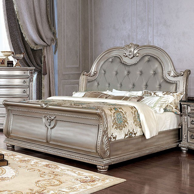 Furniture of America - Fromberg California King Bed in Champagne - CM7670CPN