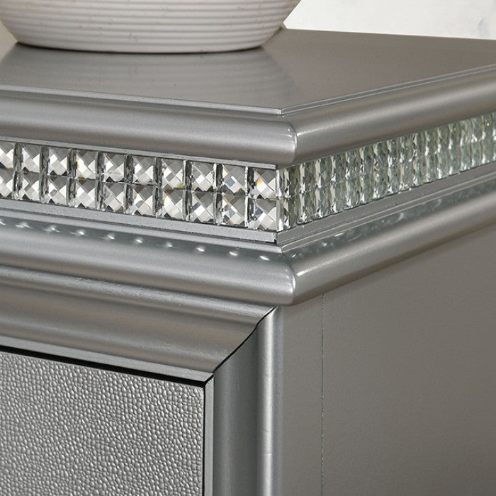 Furniture of America - Maddie Chest in Silver - CM7899SV-C - GreatFurnitureDeal