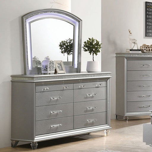 Furniture of America - Maddie Dresser in Silver - CM7899SV-D - GreatFurnitureDeal