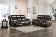Furniture of America - Barclay 2 Piece Power Sofa Set in Dark Brown - CM9906-SF-2SET - GreatFurnitureDeal