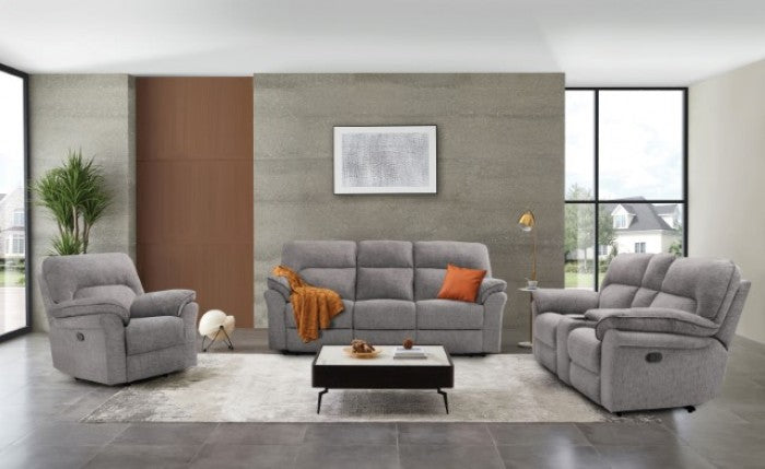 Furniture of America - Josias 3 Piece Living Room Set in Dark Gray - CM9908DV-SF-3SET