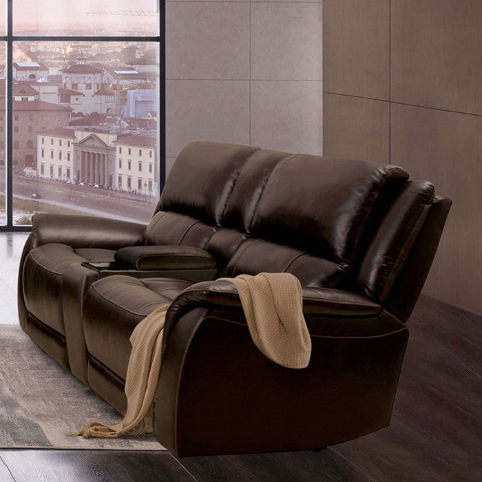 Furniture of America - Gorgius 3 Piece Power Living Room Set in Espresso - CM9910ES-SF-PM-PK-3SET - GreatFurnitureDeal