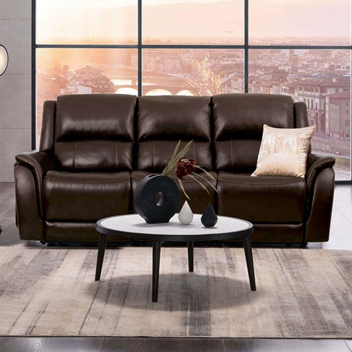 Furniture of America - Gorgius Power Sofa in Espresso - CM9910ES-SF-PM