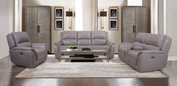 Furniture of America - Gorgius Power Sofa in Light Gray - CM9910ST-SF-PM