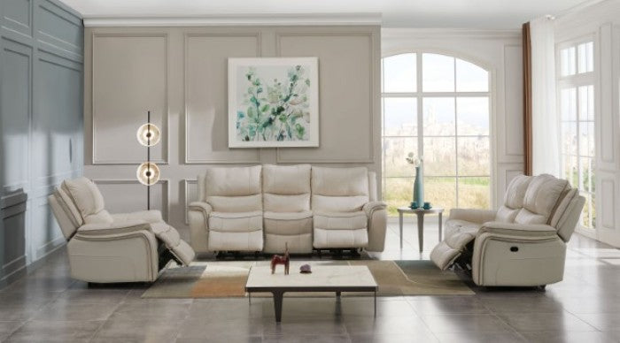 Furniture of America - Henricus 3 Piece Living Room Set in Beige - CM9911BG-SF-3SET