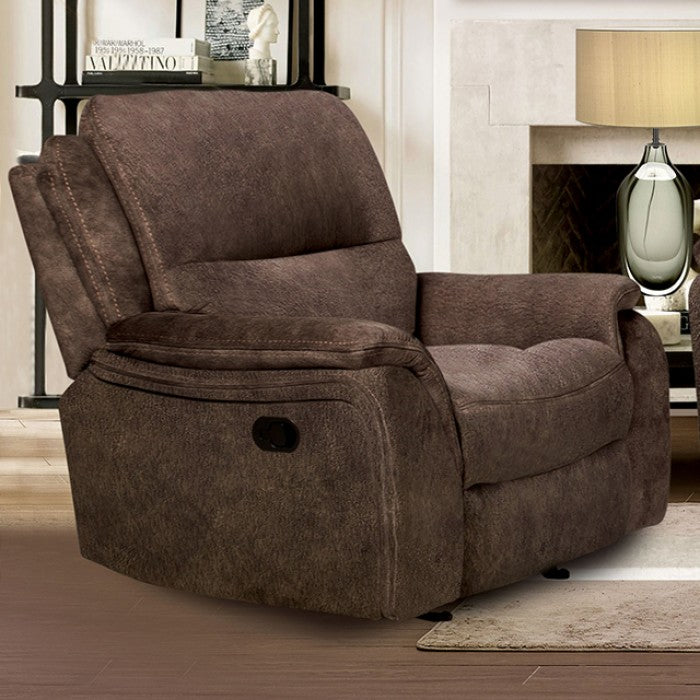 Furniture of America - Henricus 3 Piece Living Room Set in Dark Brown - CM9911DB-SF-3SET - GreatFurnitureDeal