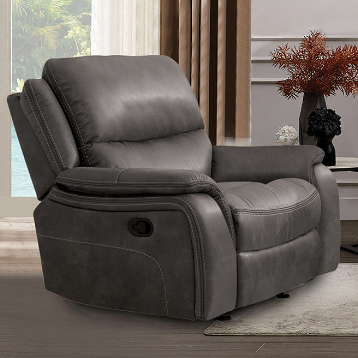 Furniture of America - Henricus 3 Piece Living Room Set in Dark Gray - CM9911DG-SF-3SET