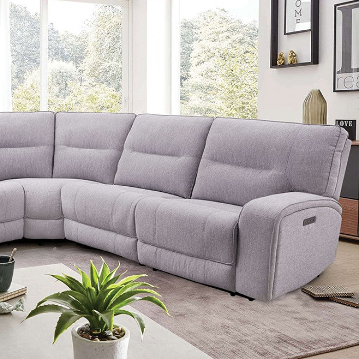 Furniture of America - Tyrone Sectional in Gray - CM9913GY-SECT-PM - GreatFurnitureDeal