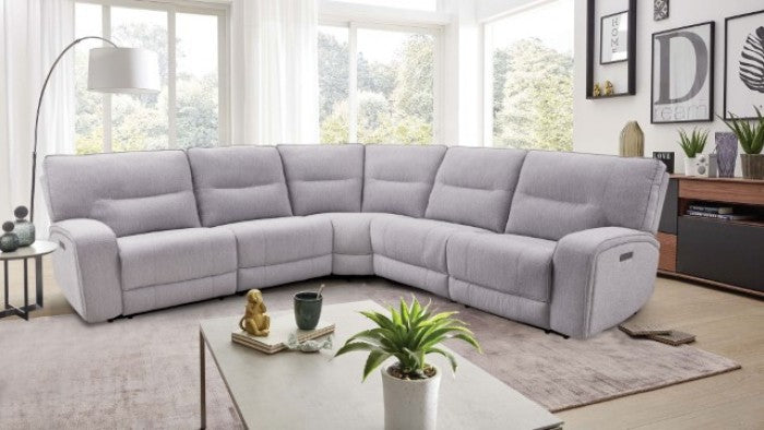 Furniture of America - Tyrone Sectional in Gray - CM9913GY-SECT-PM - GreatFurnitureDeal