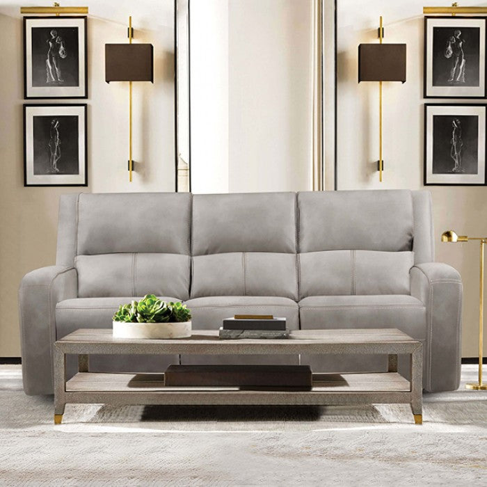 Furniture of America - Vasilios Power Sofa in Taupe - CM9914ST-SF-PM - GreatFurnitureDeal