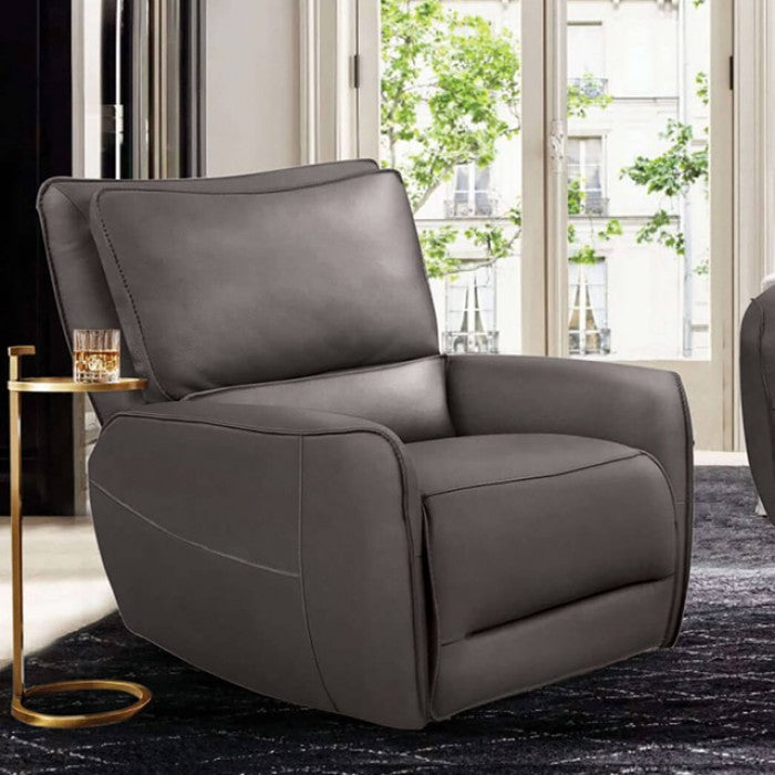 Furniture of America - Phineas Recliner in Gray - CM9921GY-CH-PM