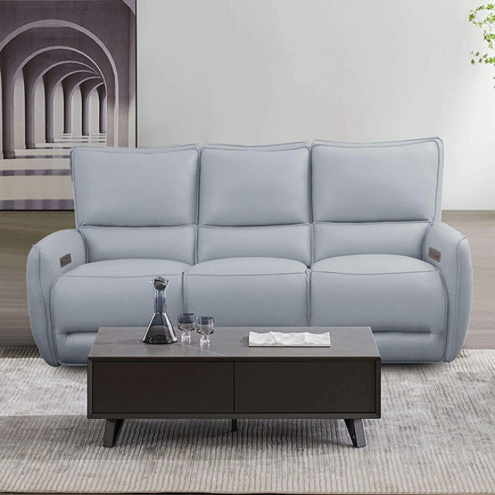 Furniture of America - Phineas Power Sofa in Pale Blue - CM9921PB-SF-PM